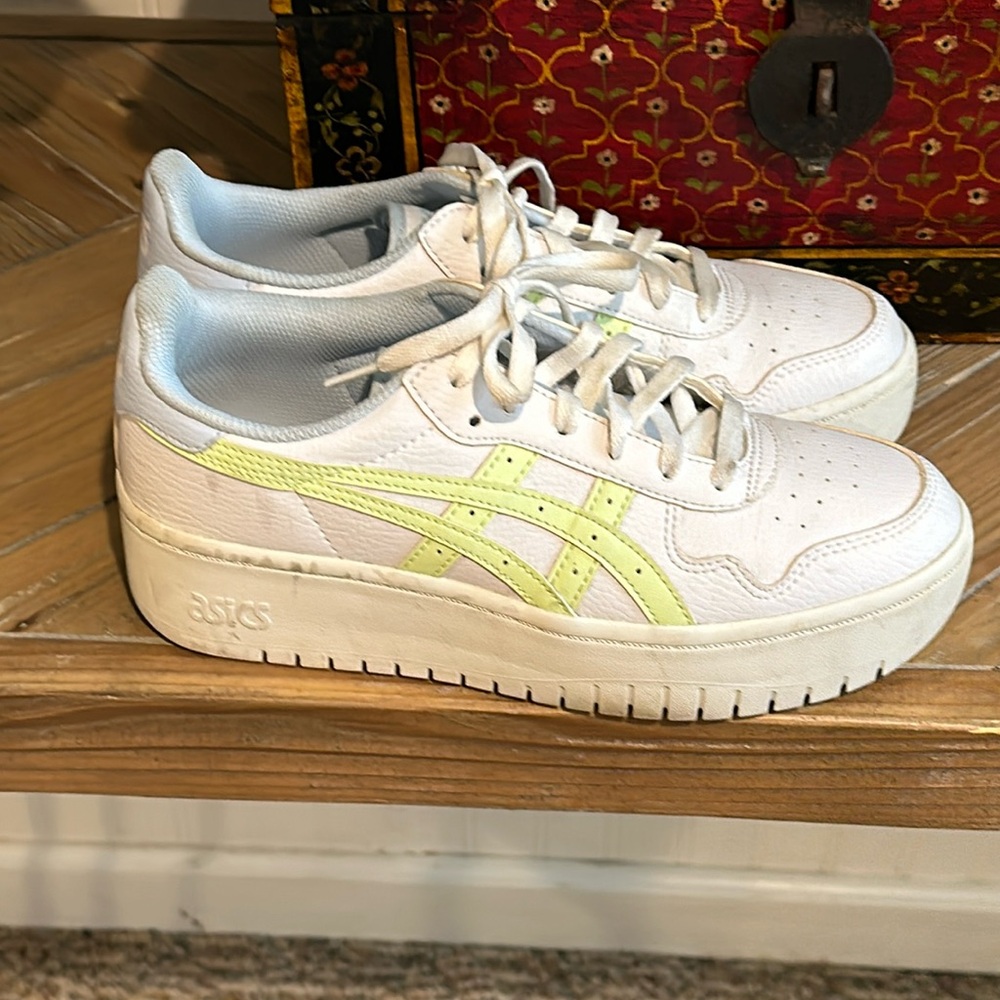 Worn twice ASICS platform shoes